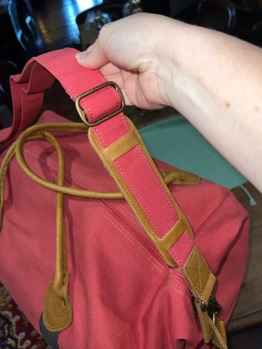 L.L. Bean Boat & Tote Canvas Weekender Duffel - Picture 6 of 10
